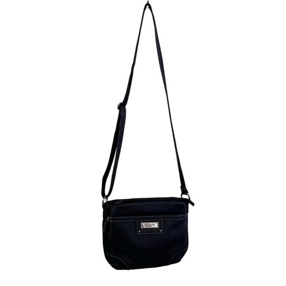 Rosetti Black Crossbody Purse Gently PreOwned Condition Great bag! 10x8x2.5 - Picture 7 of 9